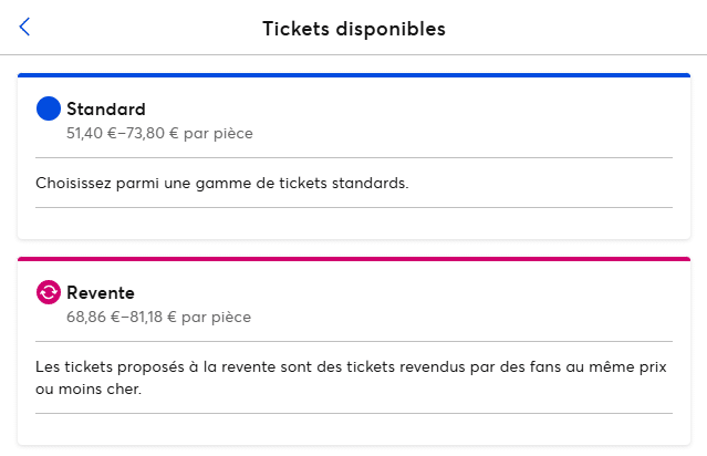Exemple d'un ticket revente