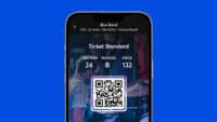 Exemple d'un ticket mobile chez Ticketmaster