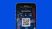 voorbeeld van een Mobile Ticket bij Ticketmaster